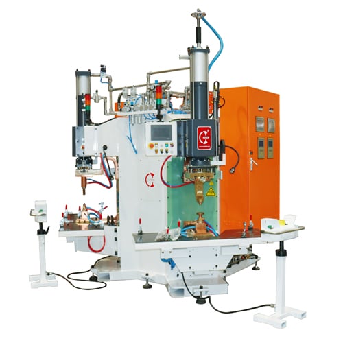 آلة لحام إسقاطي بتفريغ المكثفات ذات رأس مزدوج 20KJ للحام أعمدة السيارة A\B\ C